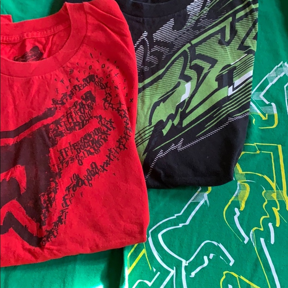 3 FOX racing shirts